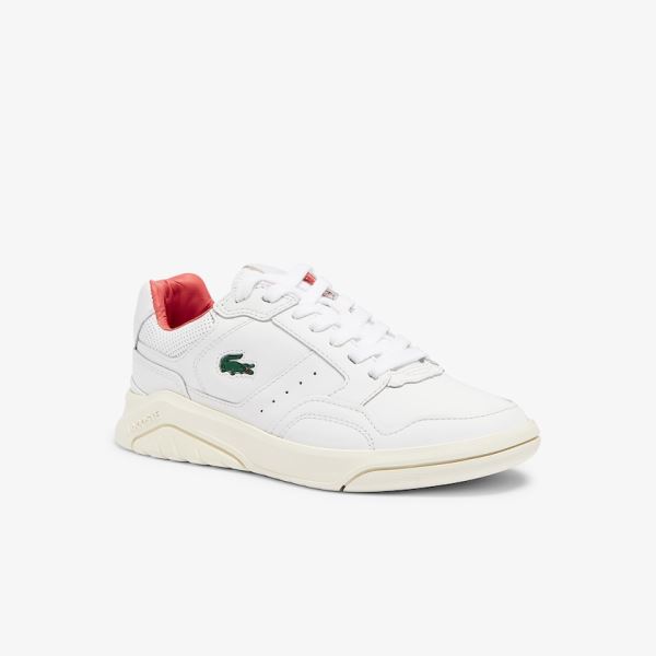 Lacoste Game Advance Luxe Leather Sneakers Dámské - Tenisky Bílé / Béžový | CZ-biIlcC